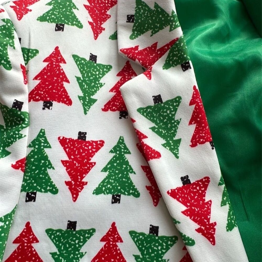 Festive Tree Pattern Kids Jacket - Picture 3 of 8